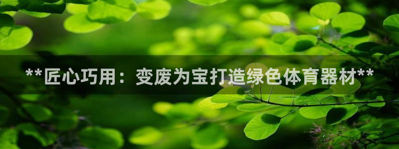 富联娱乐测速怎么样：**匠心巧用：变废为宝打造绿色体