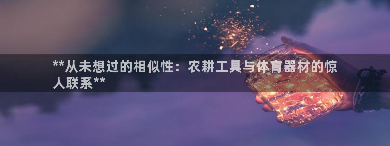 富联平台总代：**从未想过的相似性：农耕工具与体育器