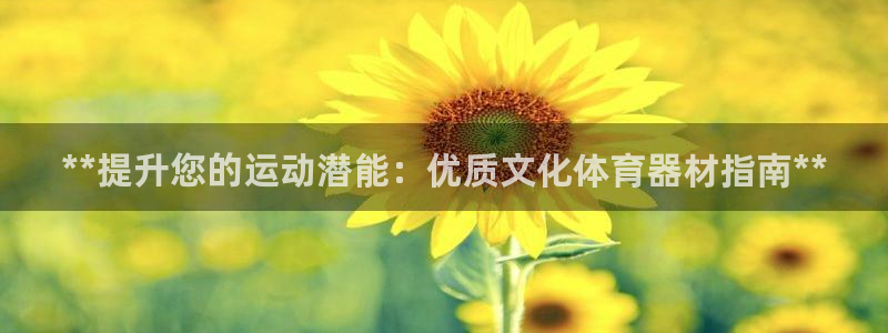 富联娱乐平台开户：**提升您的运动潜能：优质文化体育